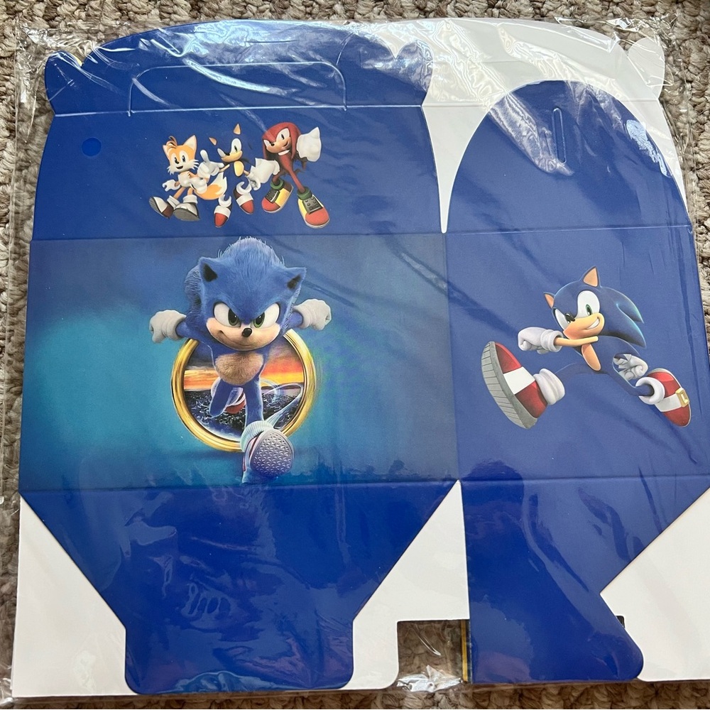 Sonic the Hedgehog Themed Party Favor Boxes